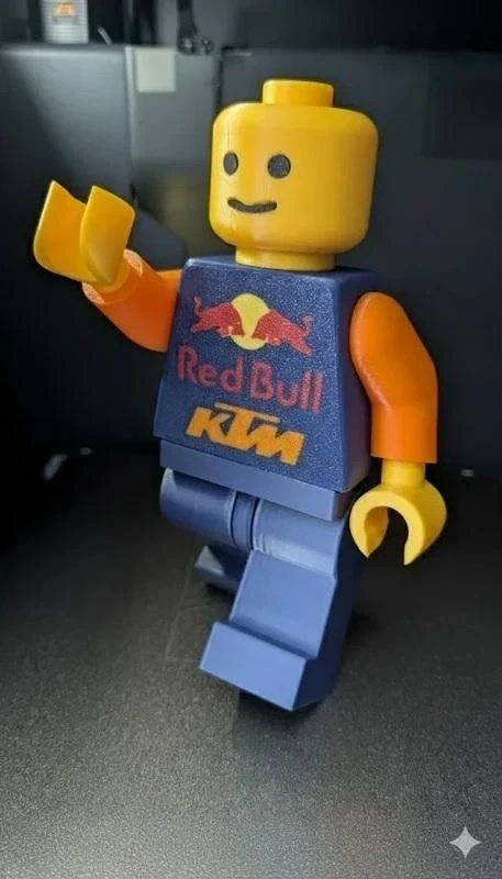 LEGO Red Bull KTM-figuur – 20 cm 3D-geprint model – photo 3